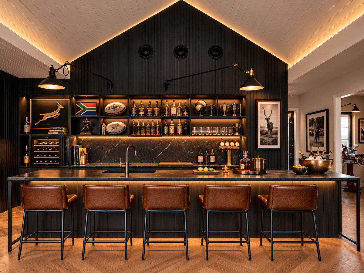 Home bar designed, manufactured and installed by Weizter, design 5