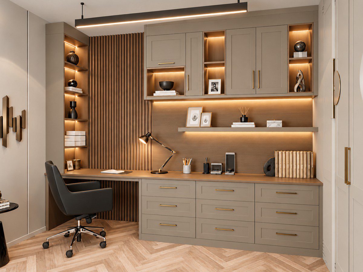 Home study designed, manufactured and installed by Weizter, design 6