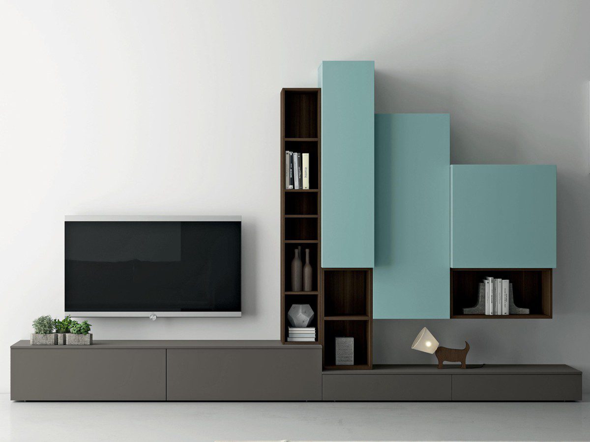 TV media centre designed, manufactured and installed by Weizter, design 1