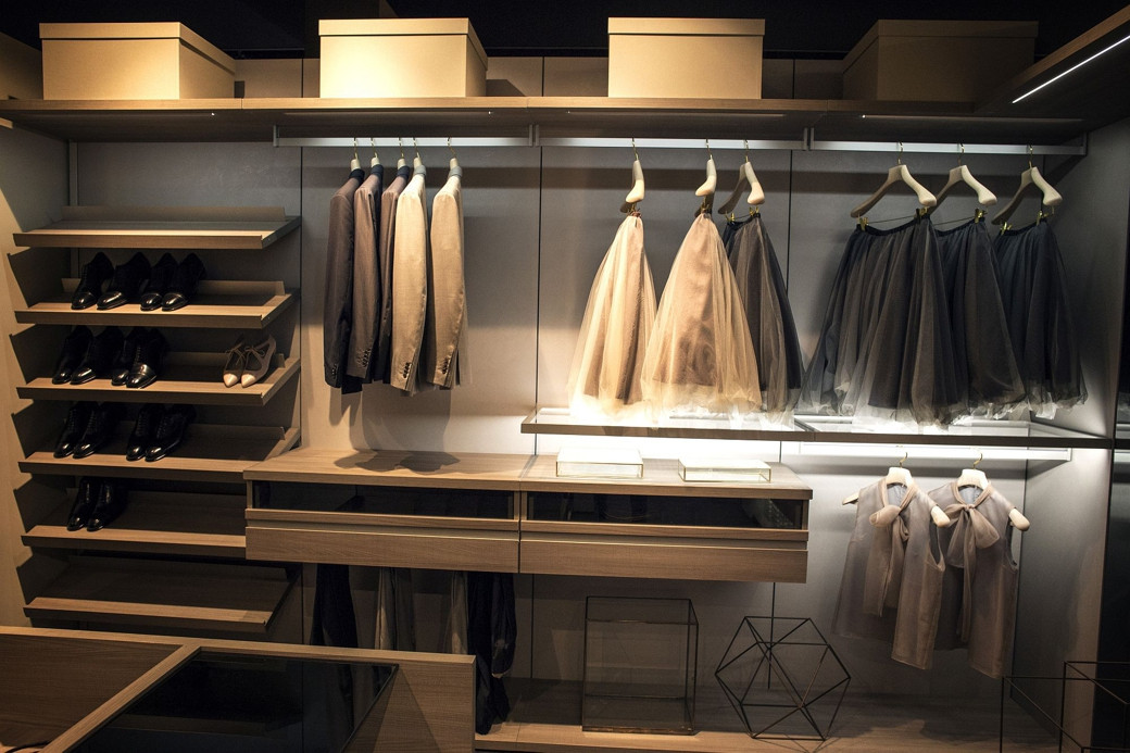 open wardrobe