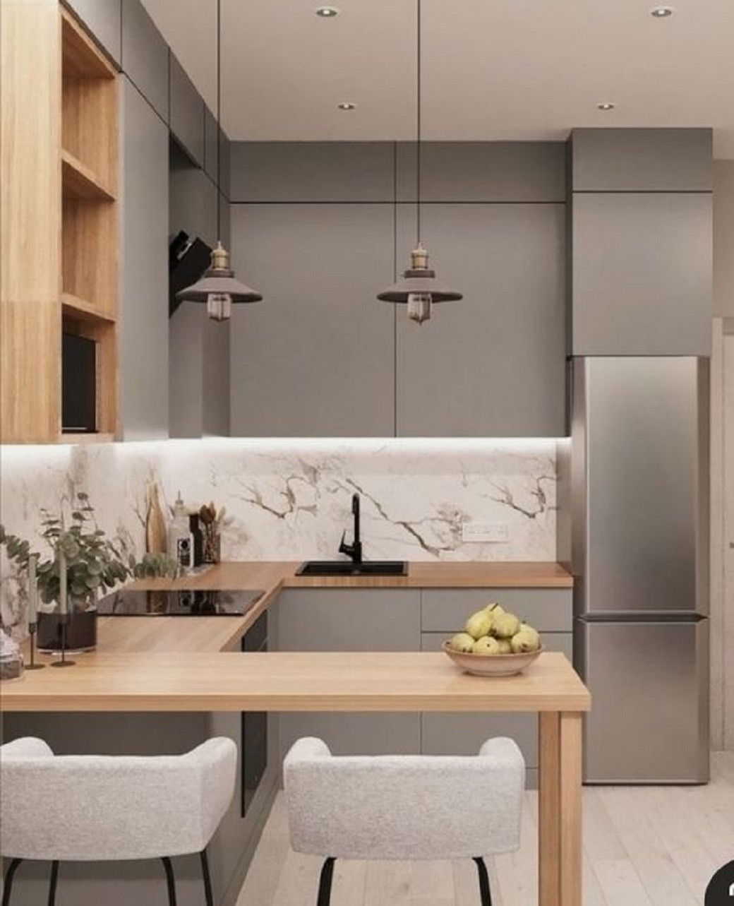 Two-toned Kitchens